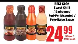 Boxer BEST COOK Sweet Chilli / Barbeque / Peri-Peri Assorted / Pele-Naise Sauce offer
