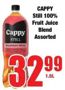 Boxer CAPPY Still 100% Fruit Juice Blend Assorted offer