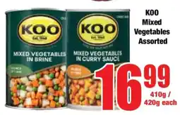Boxer KOO Mixed Vegetables Assorted offer