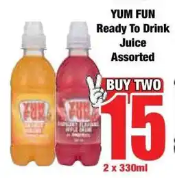 Boxer YUM FUN Ready To Drink Juice Assorted offer