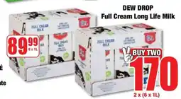 Boxer DEW DROP Full Cream Long Life Milk offer