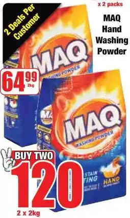 Boxer MAQ Hand Washing Powder offer