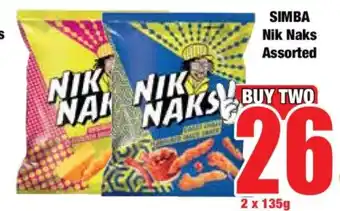 Boxer SIMBA Nik Naks Assorted offer