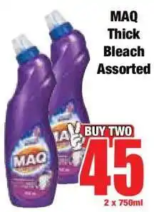 Boxer MAQ Thick Bleach Assorted offer