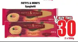 Boxer FATTI'S & MONI'S Spaghetti offer