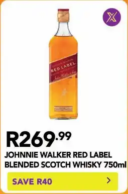 Shoprite Johnnie walker red label blended scotch whisky offer