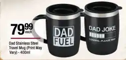 Checkers Dad Stainless Steel Travel Mug offer