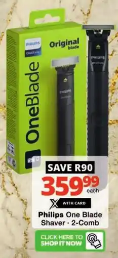 Checkers Philips One Blade Shaver offer