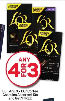 Pick n Pay Hypermarket Buy Any L'Or Coffee Capsules Assorted and Get 1 FREE offer