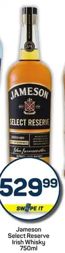 Pick n Pay Hypermarket Jameson Select Reserve Irish Whisky offer