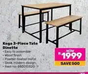 Game Koga 3-Piece Tate Dinette offer