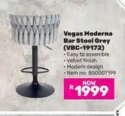 Game Vegas Moderna Bar Stool (Grey) VBC-19172 offer