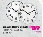 Game 25cm Riley Clock-Each offer