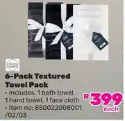 Game Always Home 6 Pack Tectured Towel Pack-Each offer