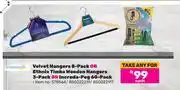 Game Homemark Velvet Hangers 8 Pack Or Ethnix Timba Wooden Hangers 3 Pack Or Increda Peg 60 Pack-Any For offer