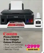 Game Canon Pixma G2410 Multi Functional Colour Printer offer
