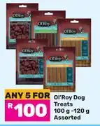 Game Ol'Roy Dog Treats Assorted-For 5 x 100g-120g offer