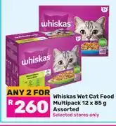 Game Whiskas Wet Cat Food Multipack Assorted-For 2 x 12 x 85g offer