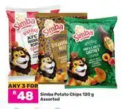 Game Simba Potato Chips Assorted-For 3 x 120g offer