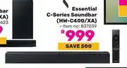 Game Samsung Essential C-Series Soundbar HW-C400/XA offer