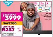 Game Skyworth 106cm (42) FHD Smart Google TV 42E65000 offer