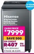 Game Hisense 18Kg Top Loader Washing Machine WT3l1823UB offer