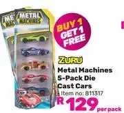 Game Zuru Metal Machines 5-Pack Die Cast Cars-Per Pack offer