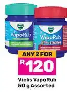 Game Vicks VapoRub Assorted-For Any 2 x 50g offer