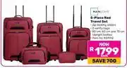 Game Mainstays 5-Piece Red Travel Set-Each offer