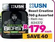 Game USN Beast Creatine Assorted-760g Each offer