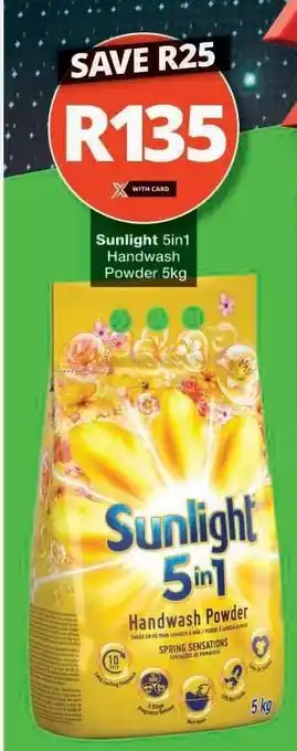 Checkers SUNLIGHT 5in1 HANDWASH POWDER 5kg offer