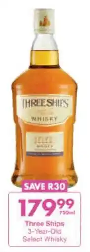 President Hyper Three Ships 3-Year-Old Select Whisky offer