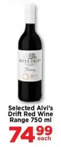 Food Lover's Market Selected Alvi's Drift Red Wine Range offer