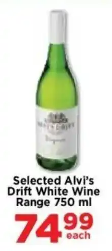 Food Lover's Market Selected Alvi's Drift White Wine Range offer