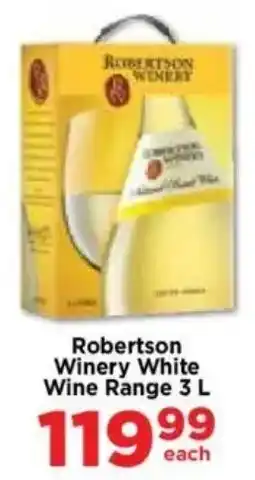 Food Lover's Market Robertson Winery White Wine Range offer