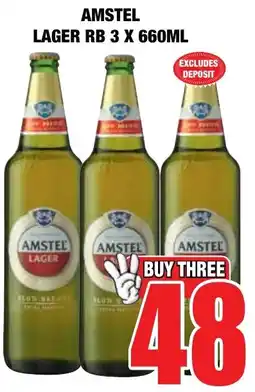 Boxer Liquors Amstel lager rb offer