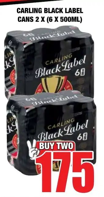 Boxer Liquors Carling black label cans offer