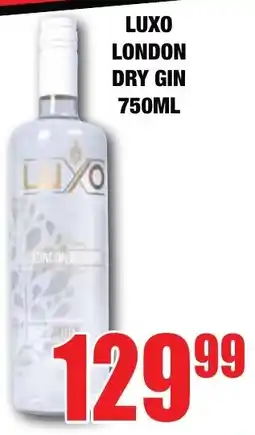Boxer Liquors Luxo london dry gin offer
