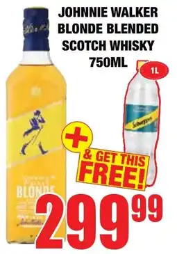 Boxer Liquors Johnnie walker blonde blended scotch whisky offer