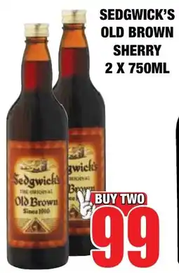 Boxer Liquors Sedgwick's old brown sherry offer