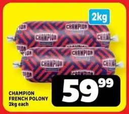 Usave Champion french polony offer