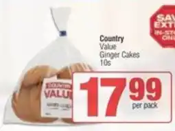 Spar Country Value Ginger Cakes offer