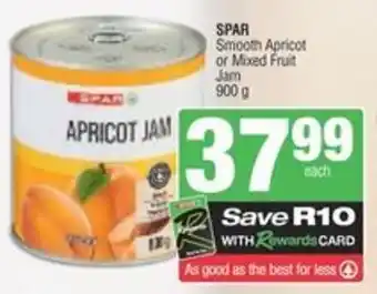 Spar SPAR Smooth Apricot or Mixed Fruit Jam offer