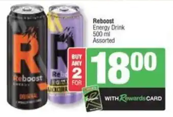 Spar Reboost Energy Drink Assorted offer