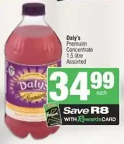 Spar Daly's Premuim Concentrate Assorted offer