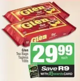 Spar Glen Tea Bags Tagless offer