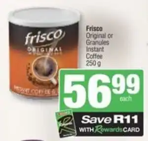 Spar Frisco Original or Granules Instant Coffee offer