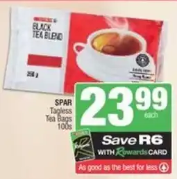 Spar SPAR Tagless Tea Bags offer