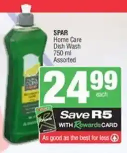 Spar SPAR Home Care Dish Wash Assorted offer