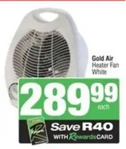Spar Gold Air Heater Fan White offer